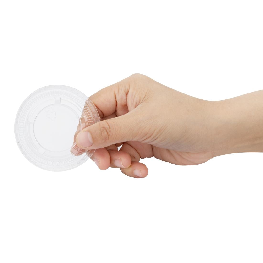 Fiesta Recyclable PET Lid for Portion Pots (1000 Pack) (Fits Fiesta Recyclable 50/80/100ml Paper Portion Pots | Pack Quantity: 1000) • PAS-HC268