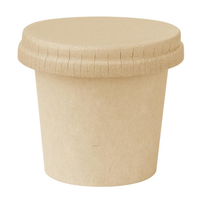 Fiesta Recyclable Paper Lids for Portion Pots (1000 Pack) (Fits Fiesta Recyclable 50/80/100ml Paper Portion Pots | Pack Quantity: 1000) • PAS-HC269