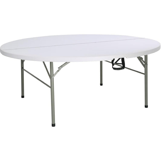 Bolero Round Centre Folding Table 6ft White • PAS-HC270