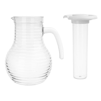 Olympia Kristallon Jug With Cooling Tube Polycarbonate Ridged - 1600ml • PAS-HC357