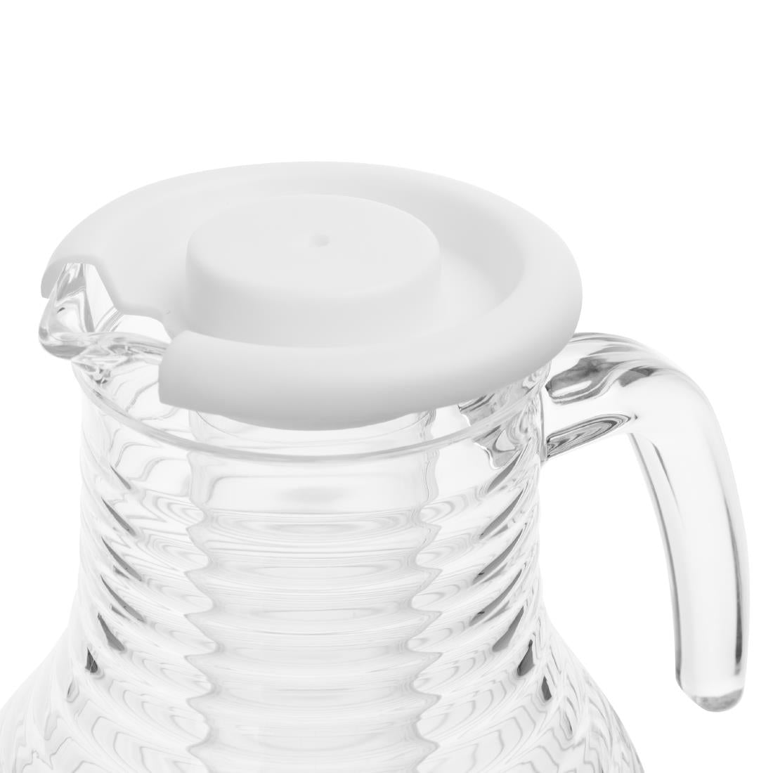 Olympia Kristallon Jug With Cooling Tube Polycarbonate Ridged - 1600ml • PAS-HC357