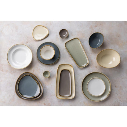 Olympia Kiln Sandstone Tri Plate - 165mm 6 1/2" (Box 6) • PAS-GP325