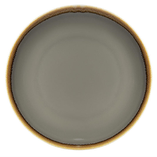 Olympia Kiln Smoke Round Coupe Plate - 280mm 11" (4 Pack) • PAS-HC386