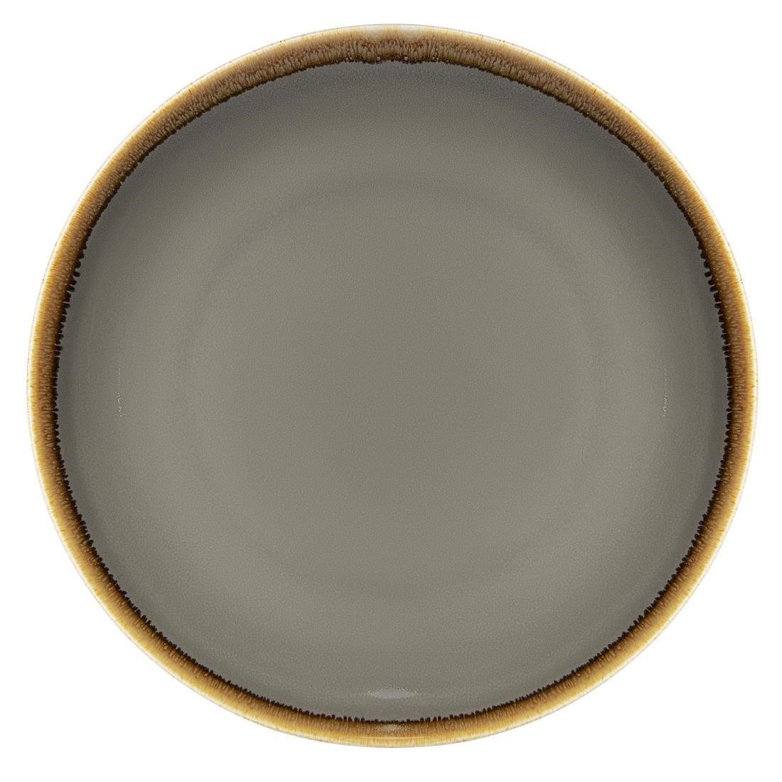 Olympia Kiln Round Coupe Plate Smoke 280mm (4 Pack) (Pack of 4) • PAS-HC386