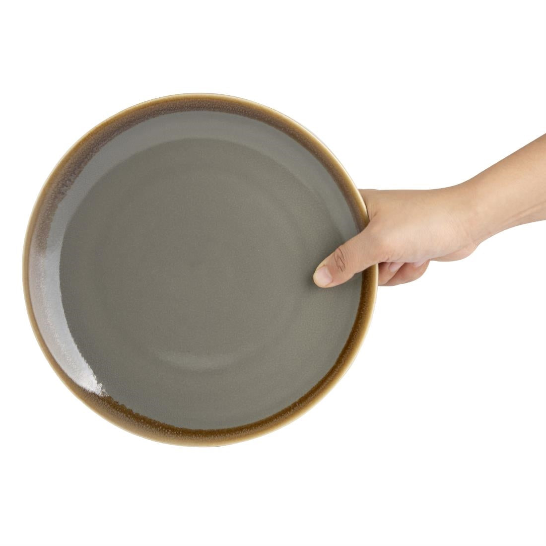 Olympia Kiln Smoke Coupe Plate - 230mm 9" (6 Pack) • PAS-HC387