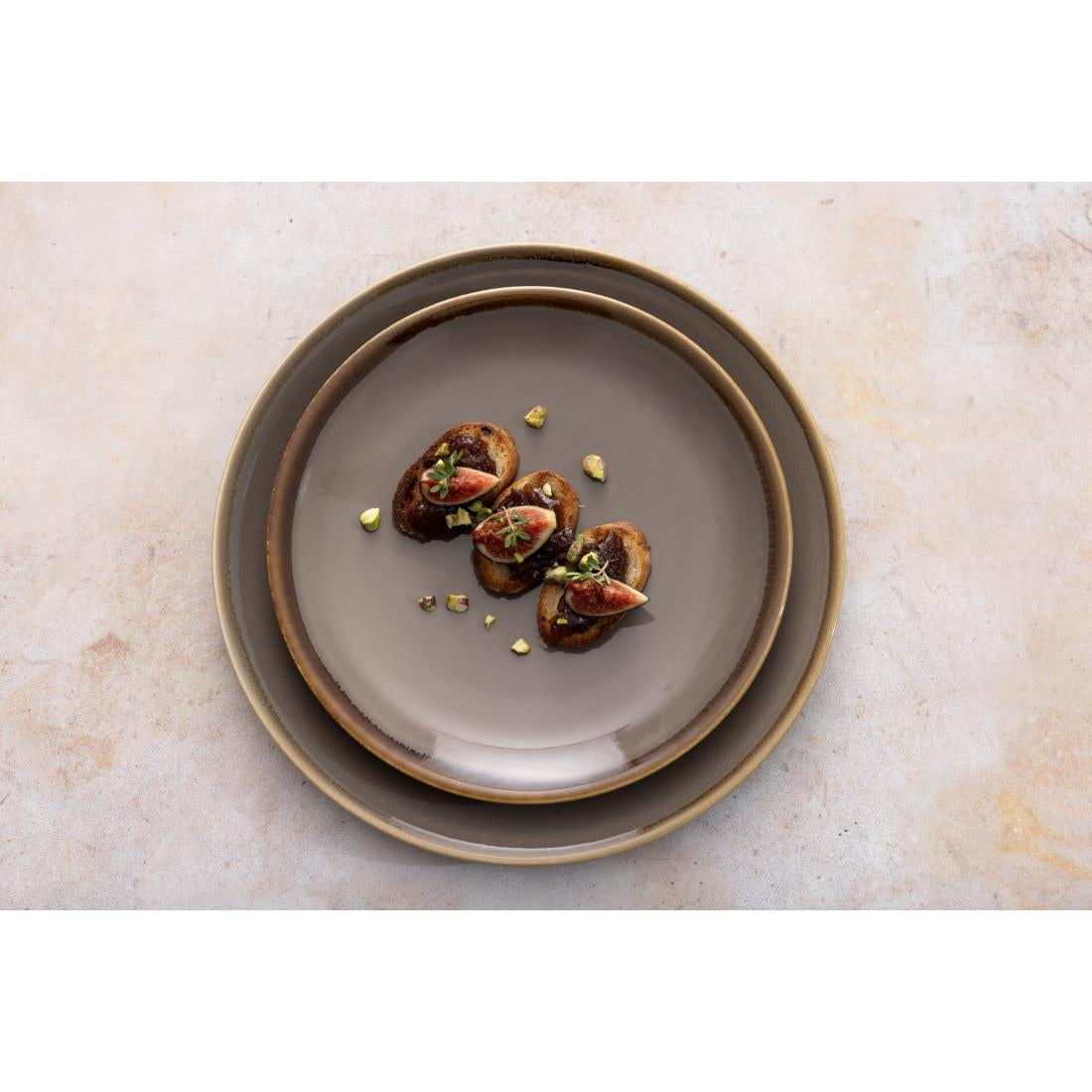 Olympia Kiln Smoke Coupe Plate - 230mm 9" (6 Pack) • PAS-HC387