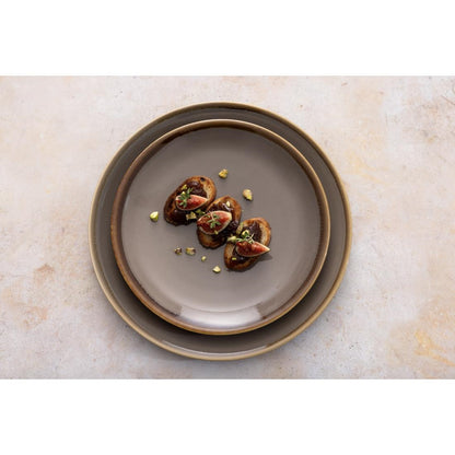 Olympia Kiln Smoke Coupe Plate - 230mm 9" (6 Pack) • PAS-HC387
