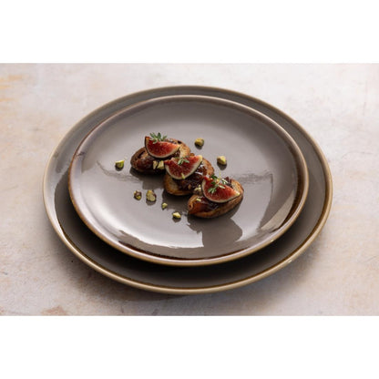 Olympia Kiln Smoke Coupe Plate - 230mm 9" (6 Pack) • PAS-HC387