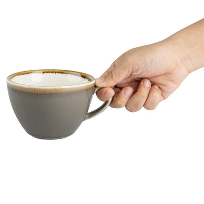 Olympia Kiln Smoke Cup - 340ml 11.5fl oz (6 Pack) (Capacity: 340ml/12oz | Pack Quantity: 6 | Fit saucer: GP349) • PAS-HC392