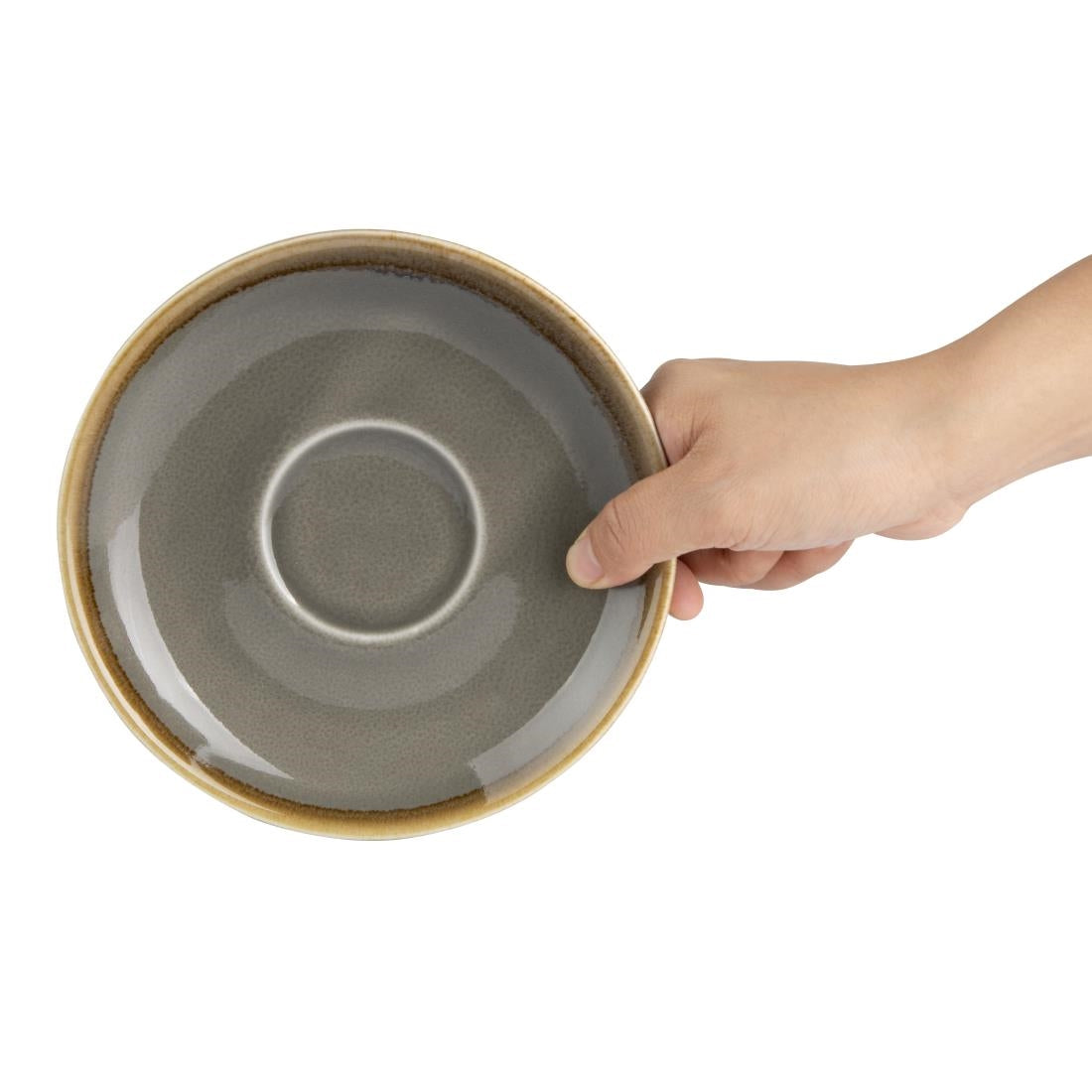 Olympia Kiln Smoke Saucer 160mm (6 Pack) (Pack of 6) • PAS-HC393
