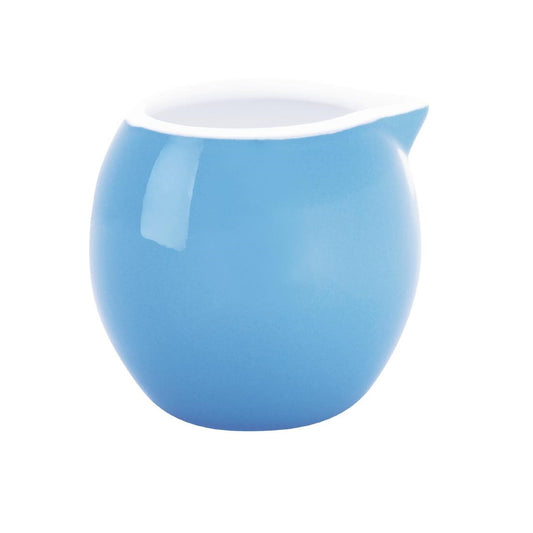 Olympia Cafe Milk Jug Blue - 70ml 2.36fl oz (6 Pack) (70ml | 2.5oz. Pack Quantity: 6) • PAS-HC401