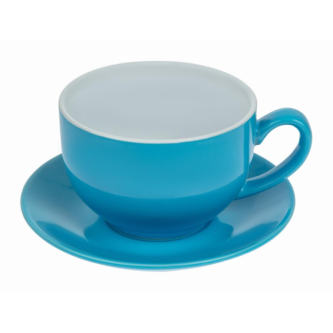 Olympia Cafe Cappuccino Cup Blue - 340ml 11.5fl oz (12 Pack) • PAS-HC404