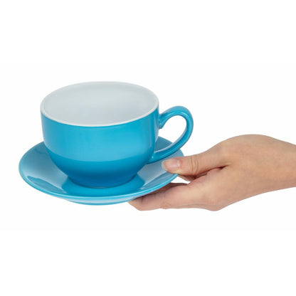 Olympia Cafe Cappuccino Cup Blue - 340ml 11.5fl oz (12 Pack) • PAS-HC404