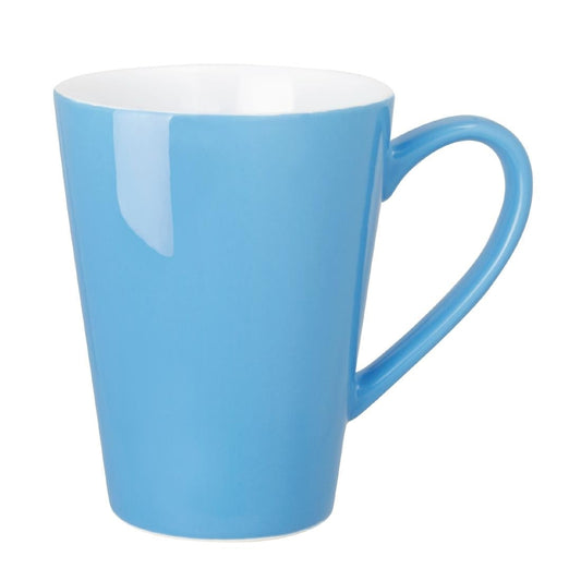 Olympia Cafe Latte Cup Blue - 340ml 11.5fl oz (12 Pack) • PAS-HC408