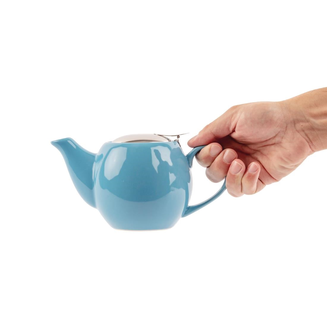 Olympia Cafe Teapot Blue - 510ml 18fl oz • PAS-HC409