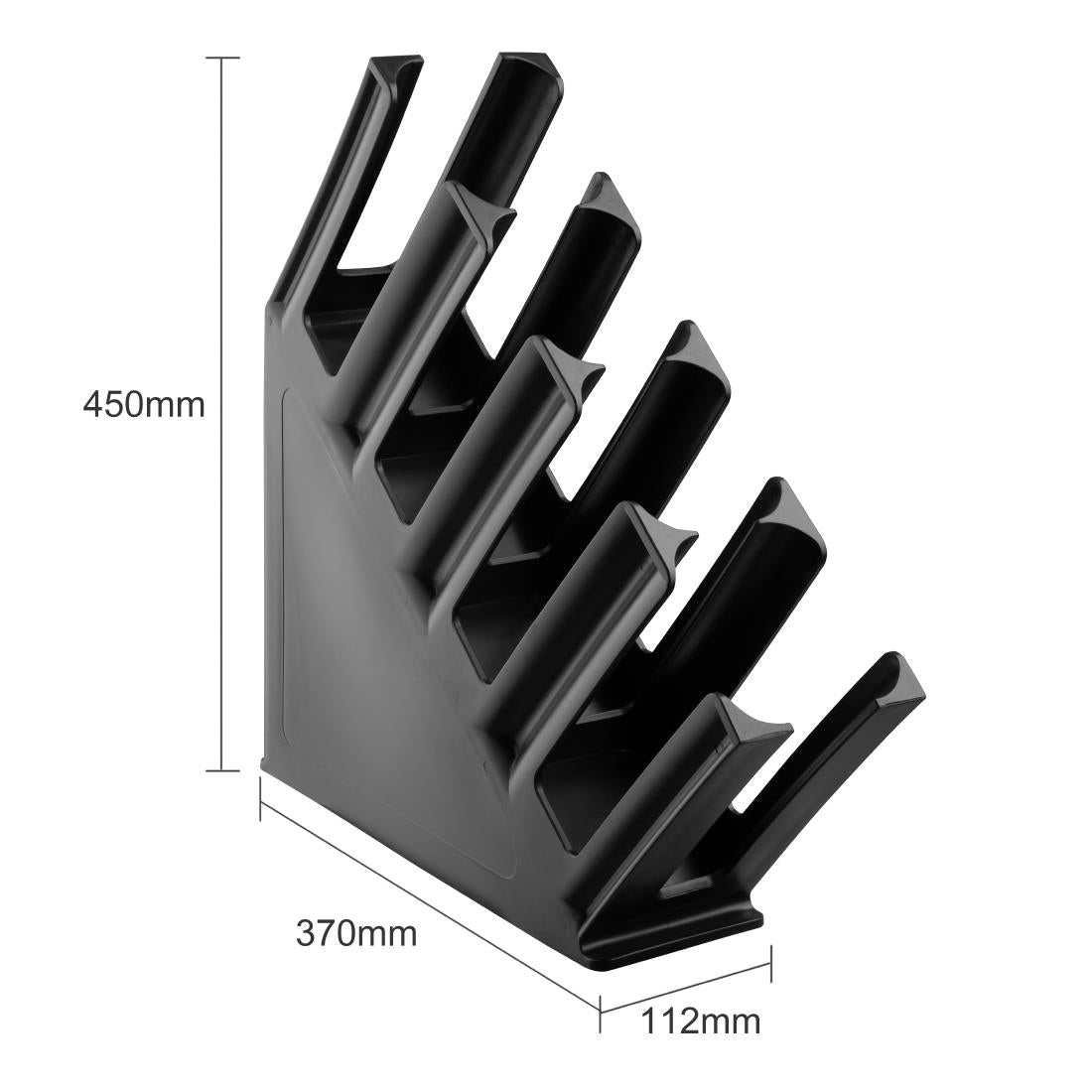 Olympia Kristallon Cup Holder 4-Slots Polypropylene Black (460(L)x378(W)x296(H)mm) • PAS-HC437