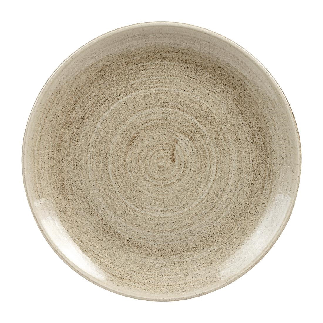 Churchill Stonecast Patina Antique Coupe Plates Taupe 260mm • PAS-HC787