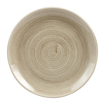 Churchill Stonecast Patina Antique Coupe Plates Taupe 260mm • PAS-HC787
