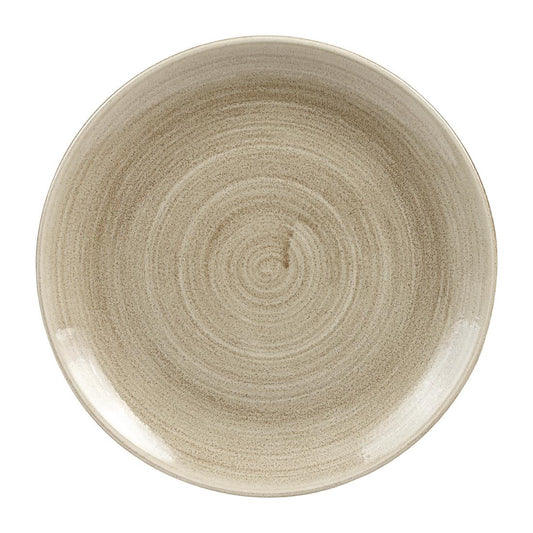 Churchill Stonecast Patina Antique Coupe Plates Taupe 260mm • PAS-HC787