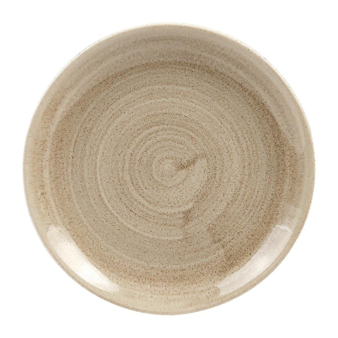 Churchill Stonecast Patina Antique Taupe Coupe Plates Taupe 165mm • PAS-HC789