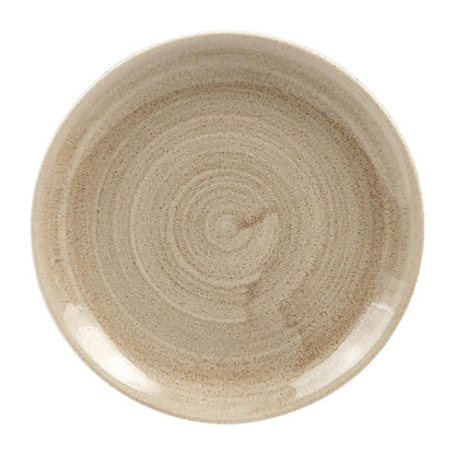 Churchill Stonecast Patina Antique Taupe Coupe Plates Taupe 165mm • PAS-HC789