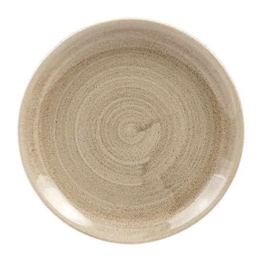 Churchill Stonecast Patina Antique Taupe Coupe Plates Taupe 165mm • PAS-HC789
