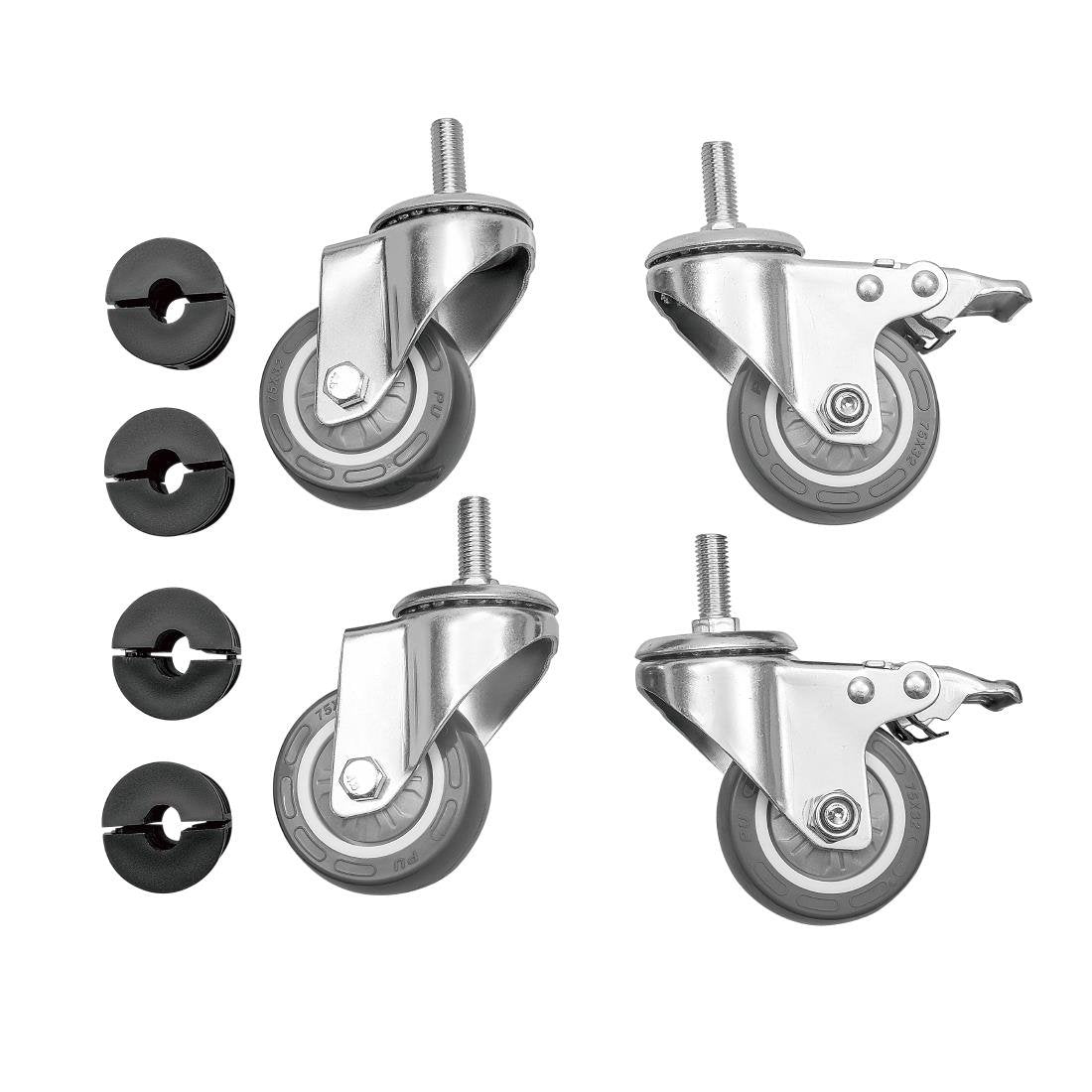 Castors for Vogue Stainless Steel Tables (4 Pack) (Pack of 4) • PAS-HC847