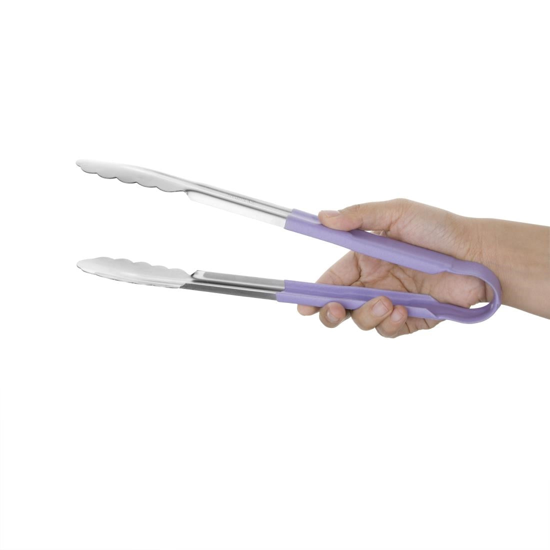 Hygiplas Colour Coded Purple Serving Tongs 300mm • PAS-HC852