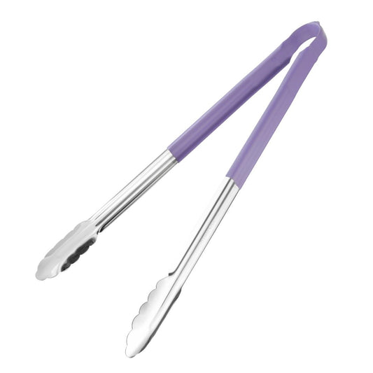 Hygiplas Colour Coded Serving Tong Purple 405mm • PAS-HC853
