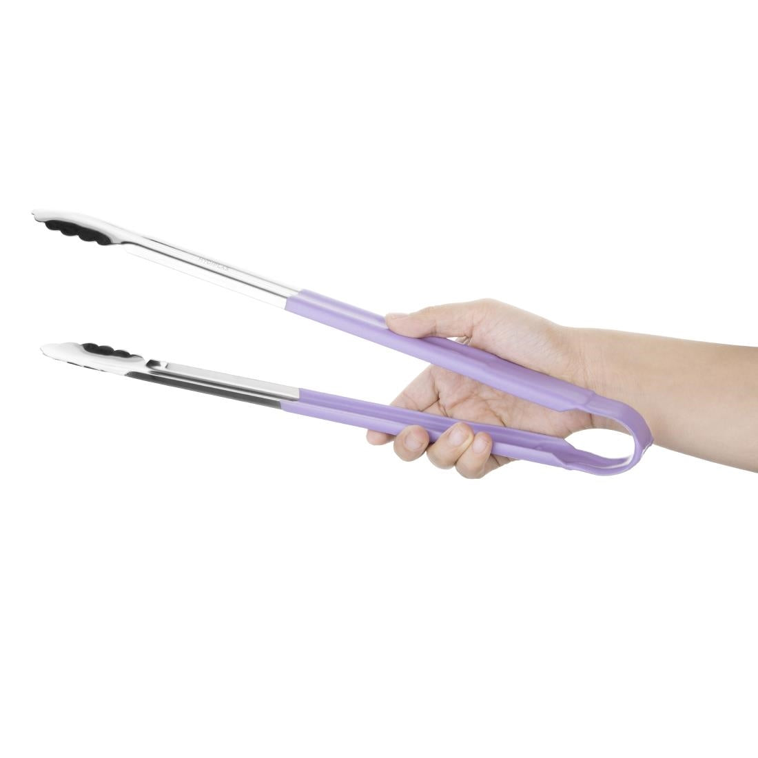 Hygiplas Colour Coded Serving Tong Purple 405mm • PAS-HC853