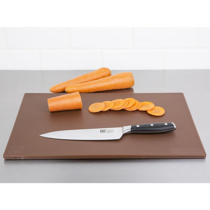 Hygiplas Antibacterial Low Density Chopping Board Brown - 450x300x10mm • PAS-HC857