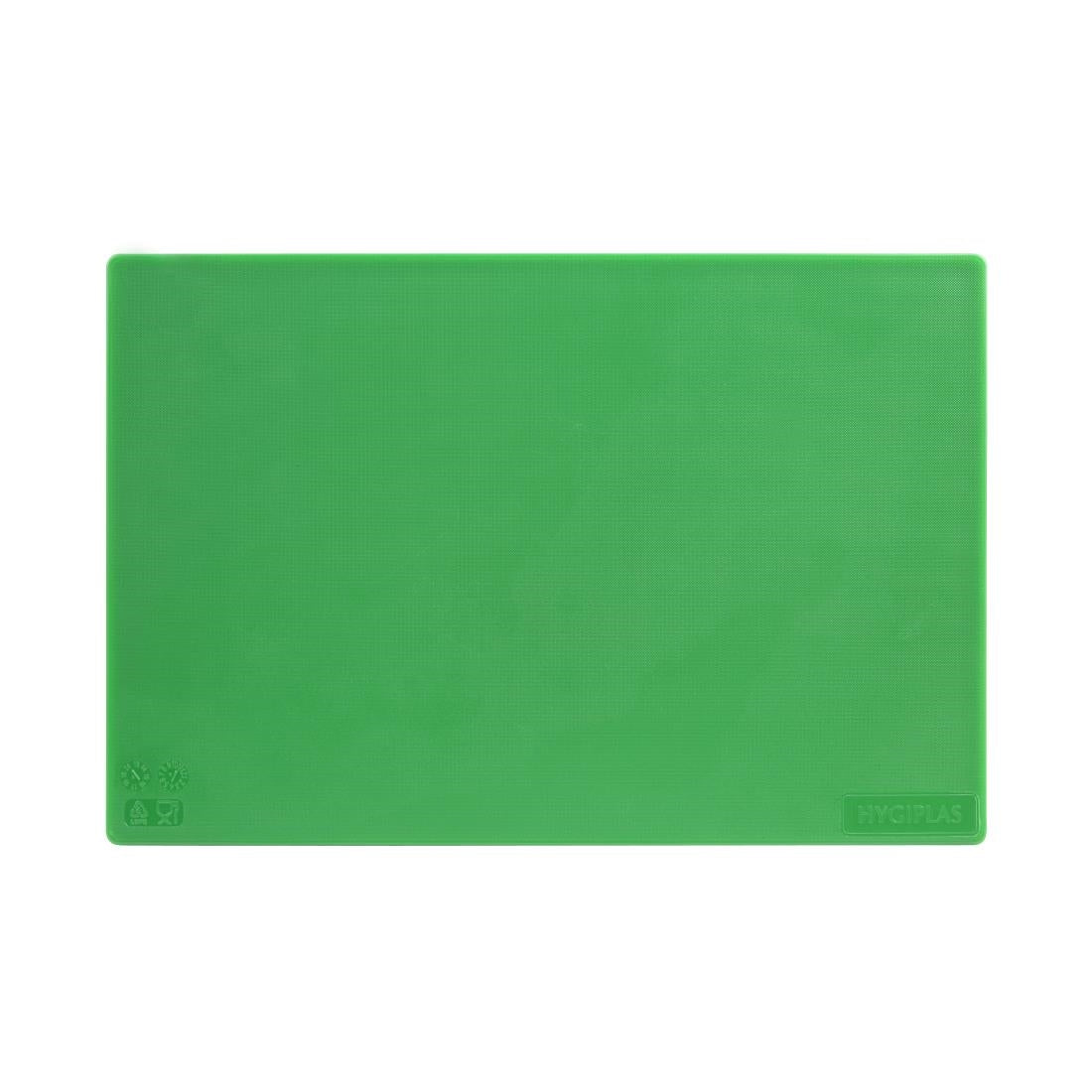 Hygiplas Antibacterial Low Density Chopping Board Green - 450x300x10mm • PAS-HC858