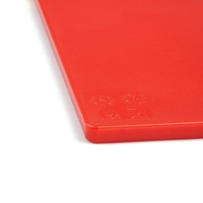 Hygiplas Antibacterial Low Density Chopping Board Red - 450x300x10mm • PAS-HC859