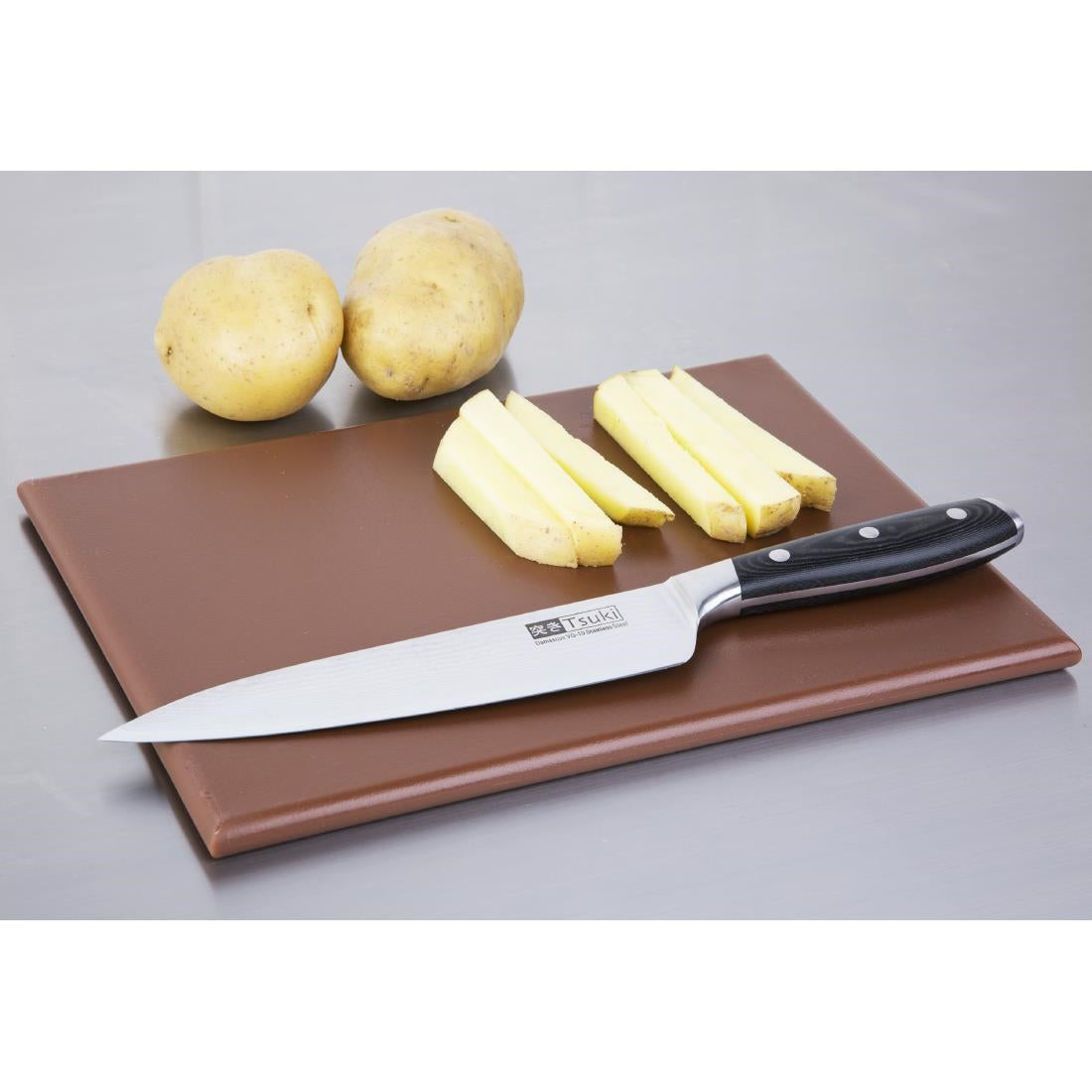 Hygiplas High Density Chopping Board Brown - 12x229x305mm • PAS-HC864