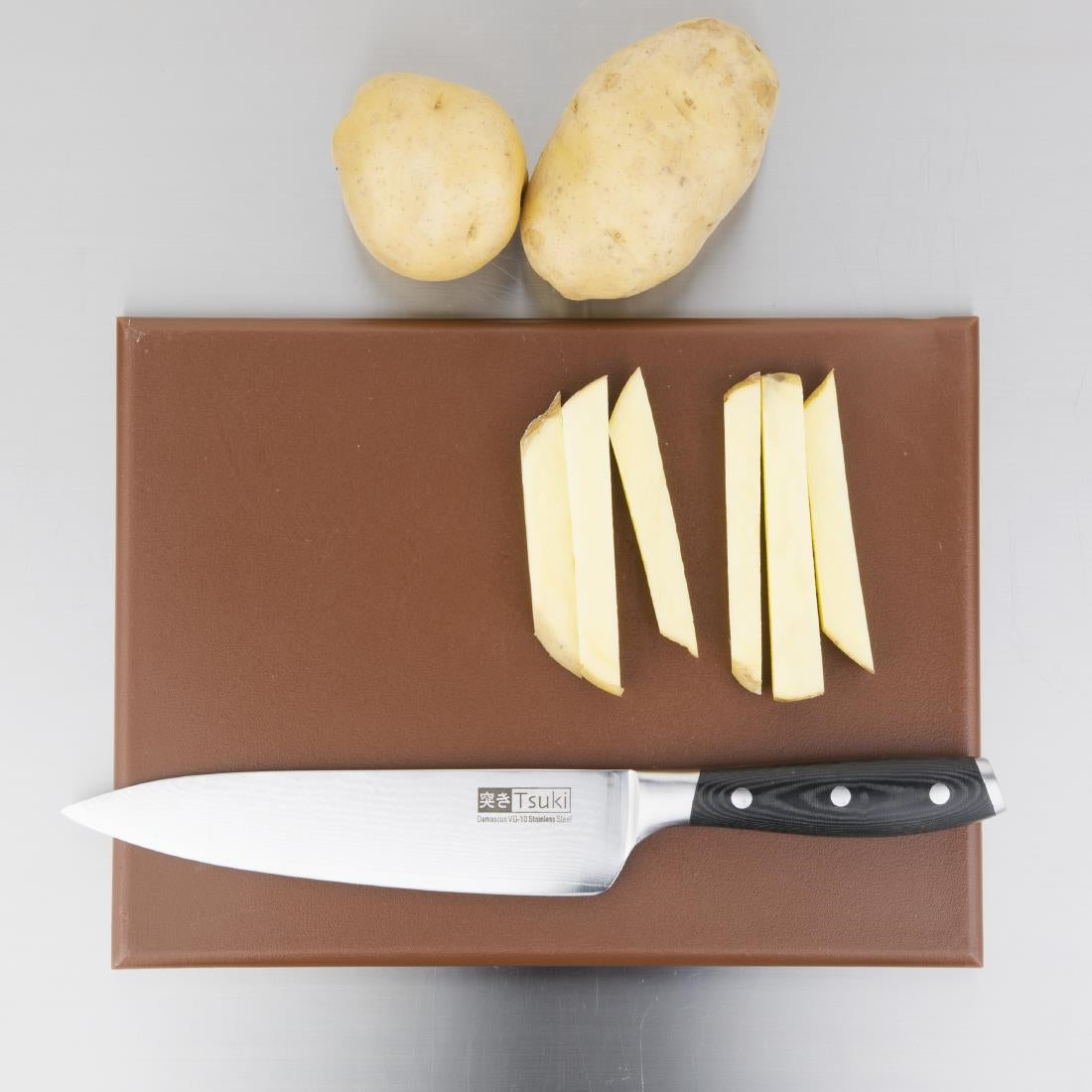 Hygiplas High Density Chopping Board Brown - 12x229x305mm • PAS-HC864