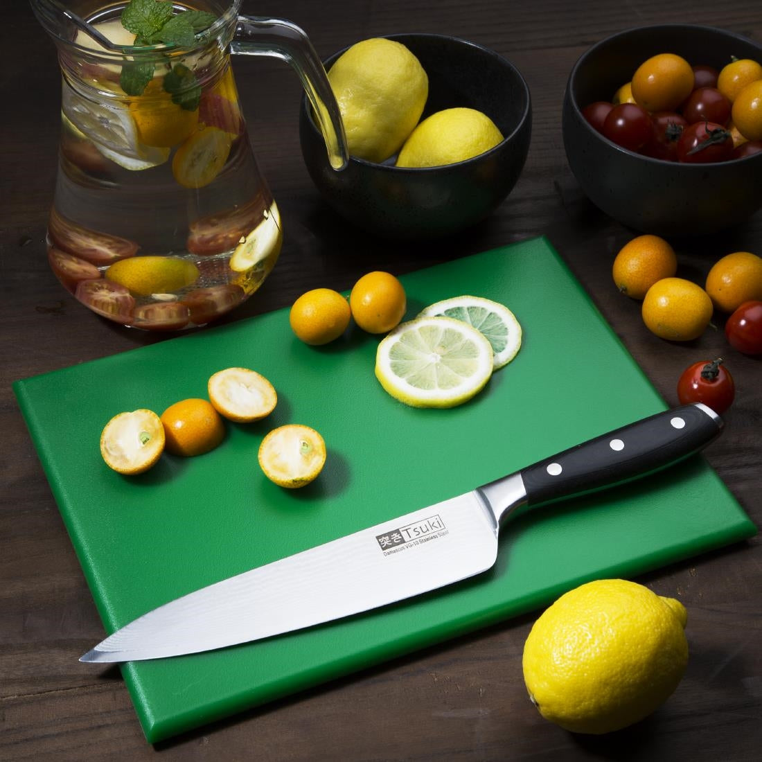 Hygiplas High Density Chopping Board Green - 12x229x305mm • PAS-HC865