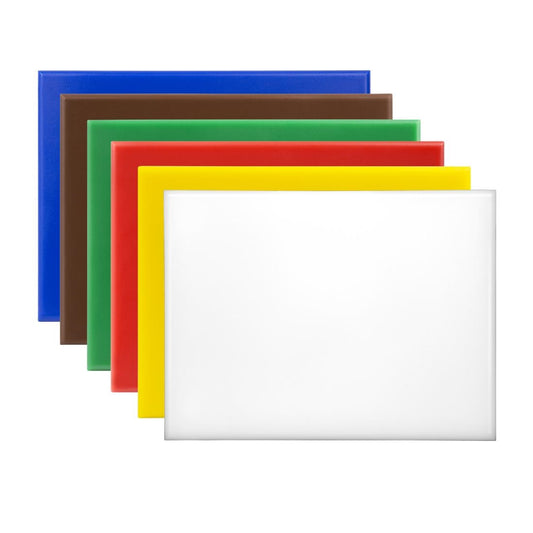 Hygiplas High Density Small Chopping Boards 300x225xx12mm (6 Pack) (12(H) x 300(W) x 255(L)mm / 0.4x11.8x10" | HDPE | Set of 6) • PAS-HC869