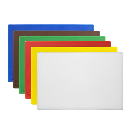 Hygiplas Antibacterial Low Density Chopping Boards 450x300x10mm (6 Pack) • PAS-HC870