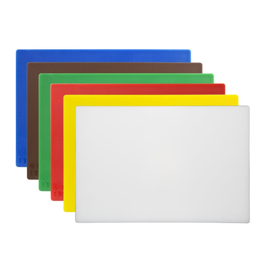 Hygiplas Antibacterial Low Density Chopping Boards 450x300x10mm (6 Pack) (Pack of 6) • PAS-HC870