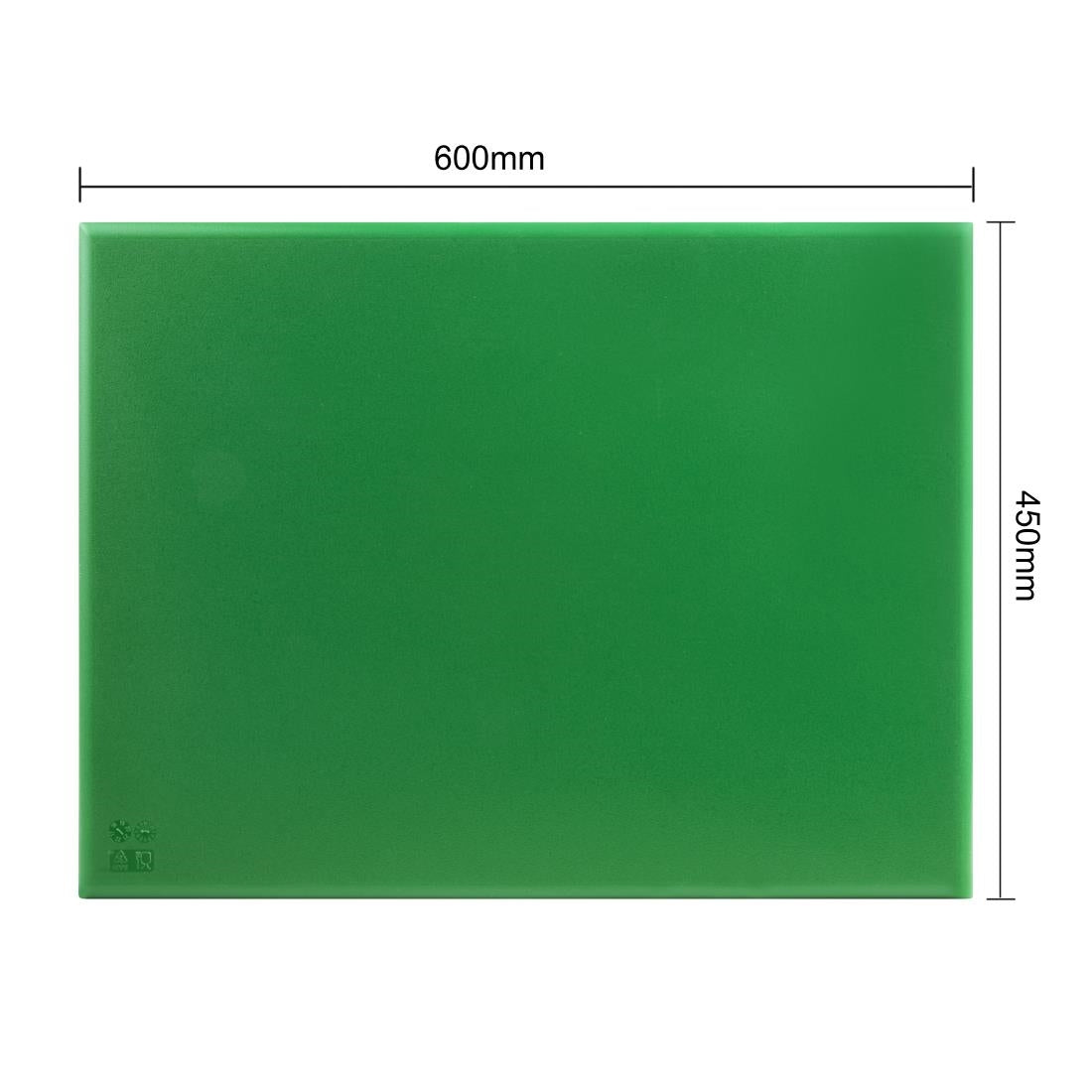 Hygiplas Extra Thick Low Density Chopping Board Green - 600x450x20mm • PAS-HC876