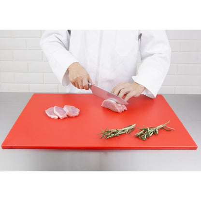 Hygiplas Low Density Chopping Board Red - 600x450x10mm • PAS-HC877