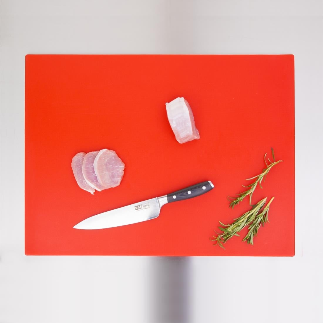 Hygiplas Low Density Chopping Board Red - 600x450x10mm • PAS-HC877