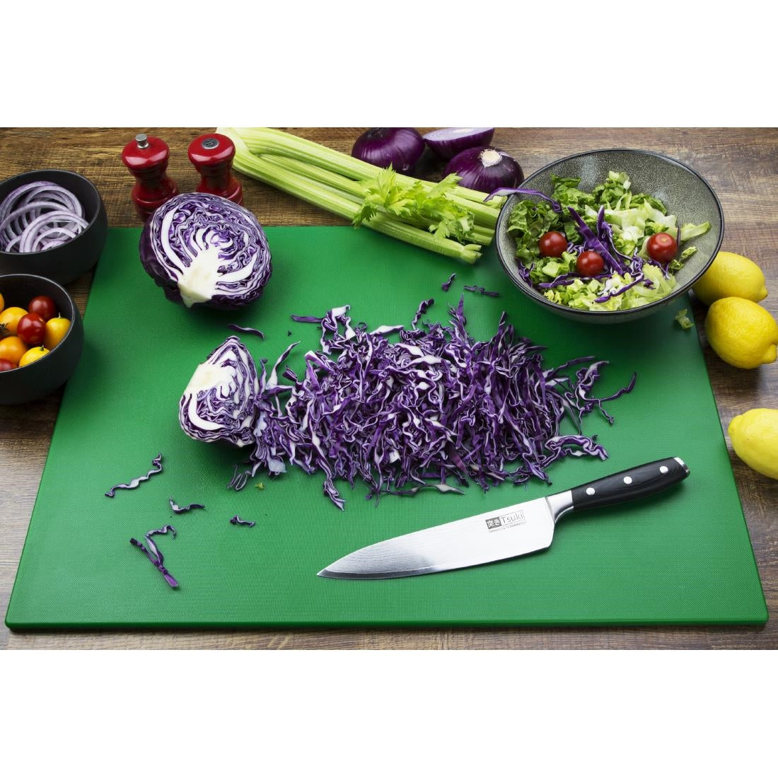 Hygiplas Low Density Chopping Board Set 600x450x10mm (6 Pack) (600x450x10mm | Six boards | 10mm thickness) • PAS-HC879
