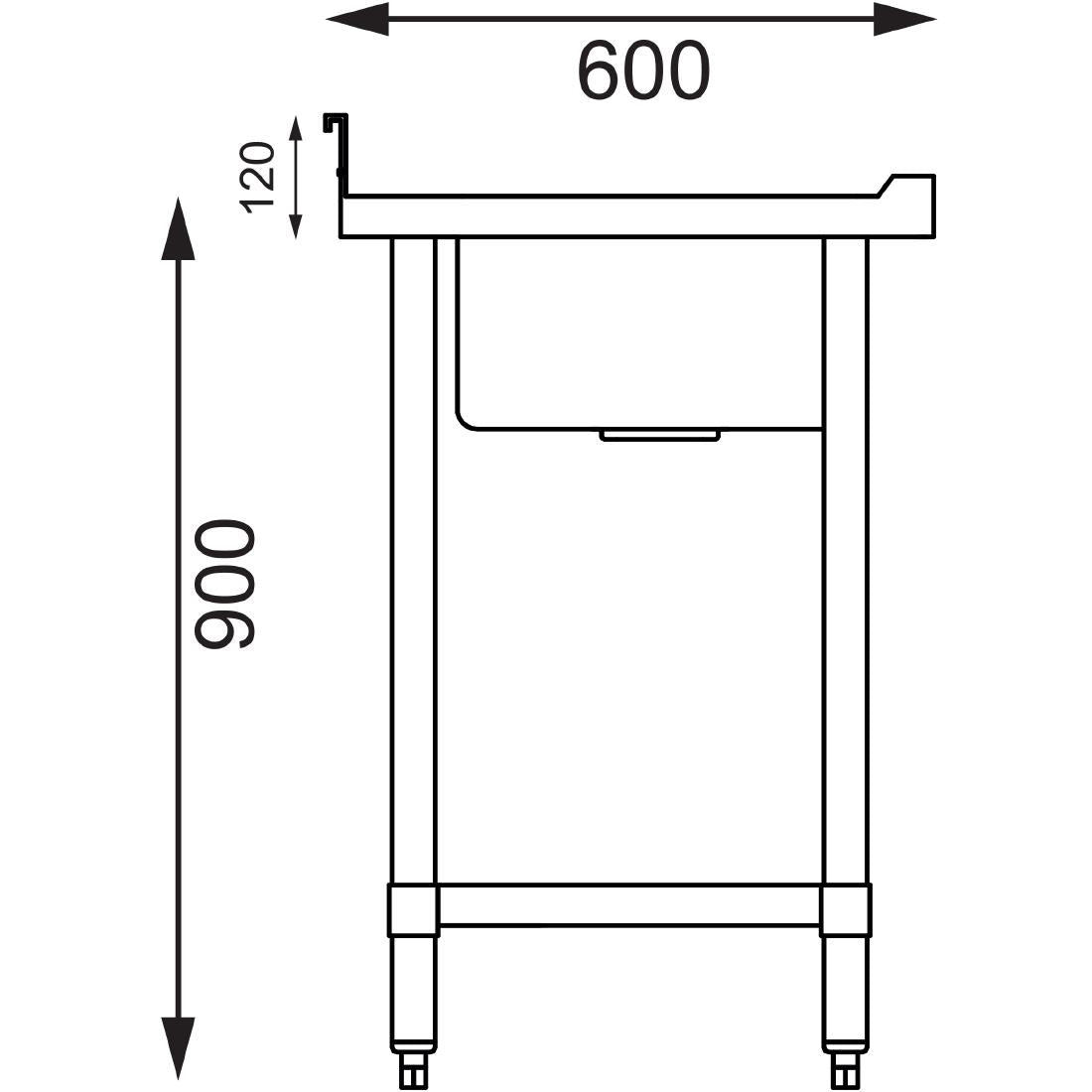 Vogue Double Bowl Sink Double Drainer - 2400mm 90mm Drain • PAS-HC909