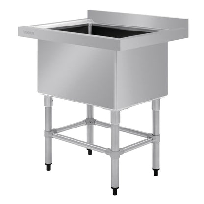 Vogue Stainless Steel Deep Pot Sink - 770(w) x 600x (d)  90mm Drain • PAS-HC910