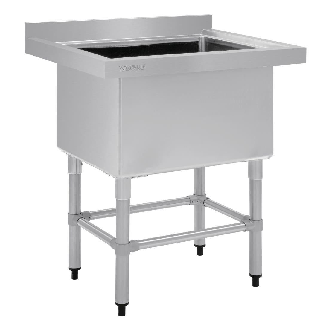 Vogue Stainless Steel Deep Pot Sink - 770(w) x 600x (d)  90mm Drain • PAS-HC910