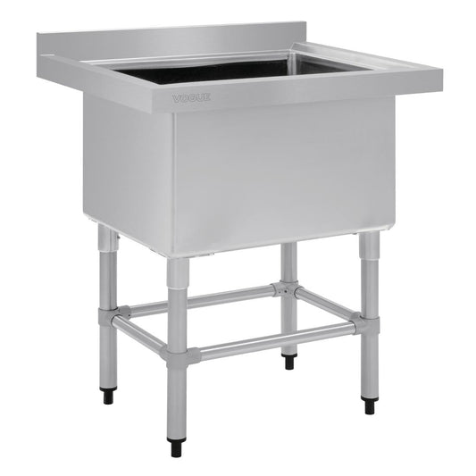 Vogue Stainless Steel Deep Pot Sink - 770(w) x 600x (d)  90mm Drain • PAS-HC910