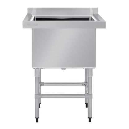 Vogue Stainless Steel Deep Pot Sink - 770(w) x 600x (d)  90mm Drain • PAS-HC910