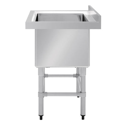 Vogue Stainless Steel Deep Pot Sink - 770(w) x 600x (d)  90mm Drain • PAS-HC910