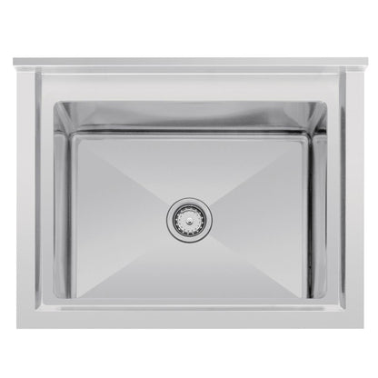 Vogue Stainless Steel Deep Pot Sink - 770(w) x 600x (d)  90mm Drain • PAS-HC910
